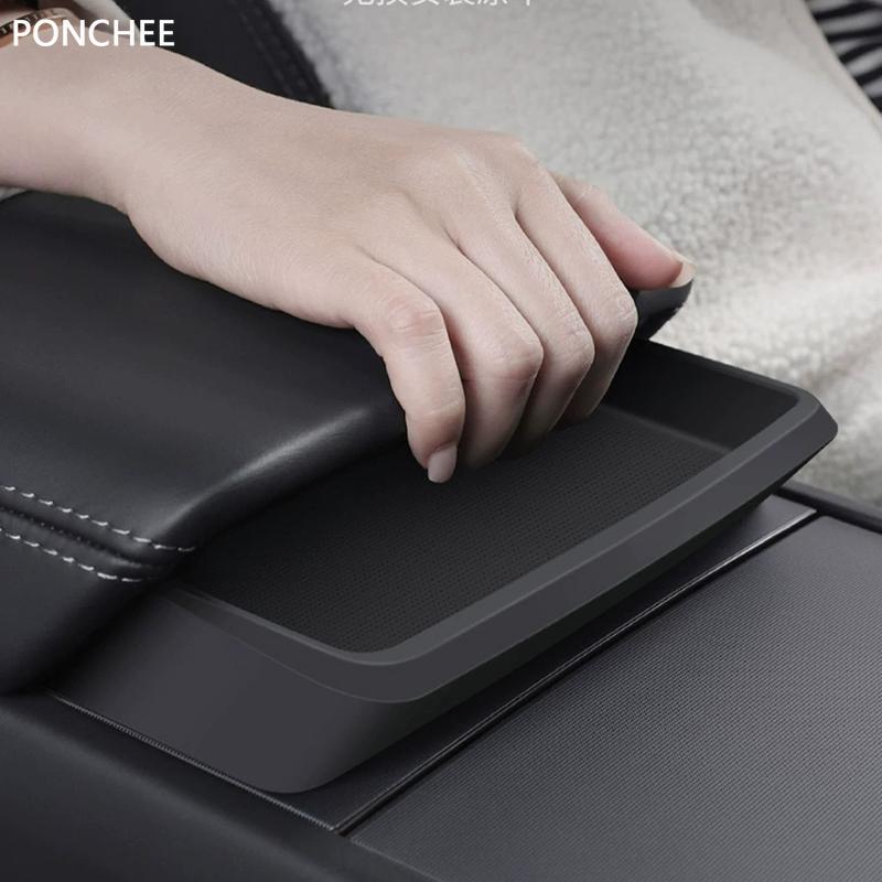 For Tesla Model YL 2025-2027 Central Control Console Glove Compartment Sunscreen Case Automobile Modification Supplies