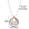 Geometric Oil-Drip Hollow Oval Pendant Necklace - Lightweight Durable Chain, Versatile Women's Jewelry Valentine's Day Gift, Necklace Charms