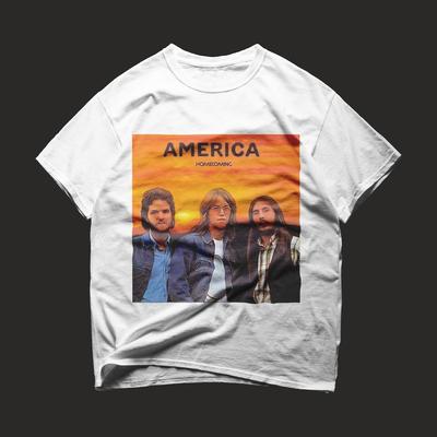 T-shirt America Band - Maglietta Album Homecoming - Regalo Per Fan Rock - T-shirt Unisex - Band Rock Americana Vintage