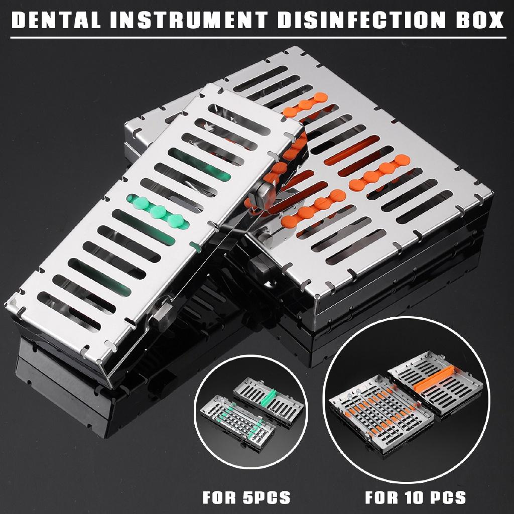 Dental Sterilization Autoclave Cassette Tray Box Rack Rubber Linker Instrument Clinic Disinfection Holder for Surgical