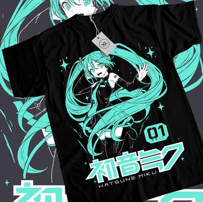 Tričko Hatsune Miku Anime Dívka Kawaii Project Diva Vocaloid Tričko Všechny Velikosti Unisex Tričko