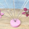 Photo Tree Holder Clip 8 Branch Family Tree Picture Frame Holder Peach Blossom Card Photo Clip Stand with Round Base for Memo Paper Note Wedding