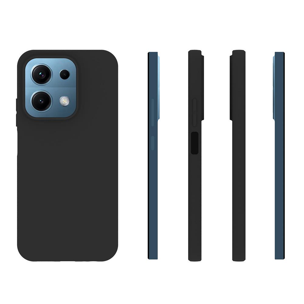 For Xiaomi Redmi 15C 5G TPU Case WANLONFENG MS Series Matte Back Cover with Tempered Glass (Big Hole Lens)