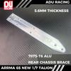 ADU RACING 7075-t6 ALu PLACĂ DE PROTECȚIE ȘASIU suport șasiu pentru ARRMA 6S 1/7 TALION exb NOU
