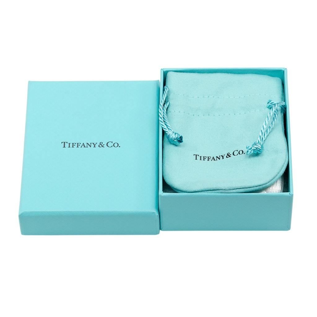 TIFFANY&Co. Loving Heart Necklace K18 White Gold/diamond 3.39g Women Used