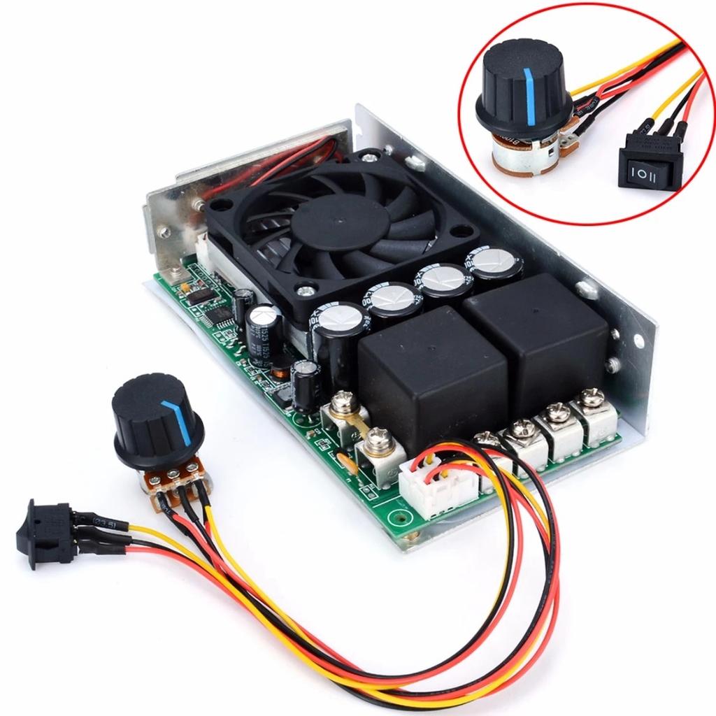 Sehr empfehlenswert DC 10-50V Geschwindigkeitsregler 100A 3000W Programmierbar Reversierbar PWM-Steuerung Motor-Geschwindigkeitsregler