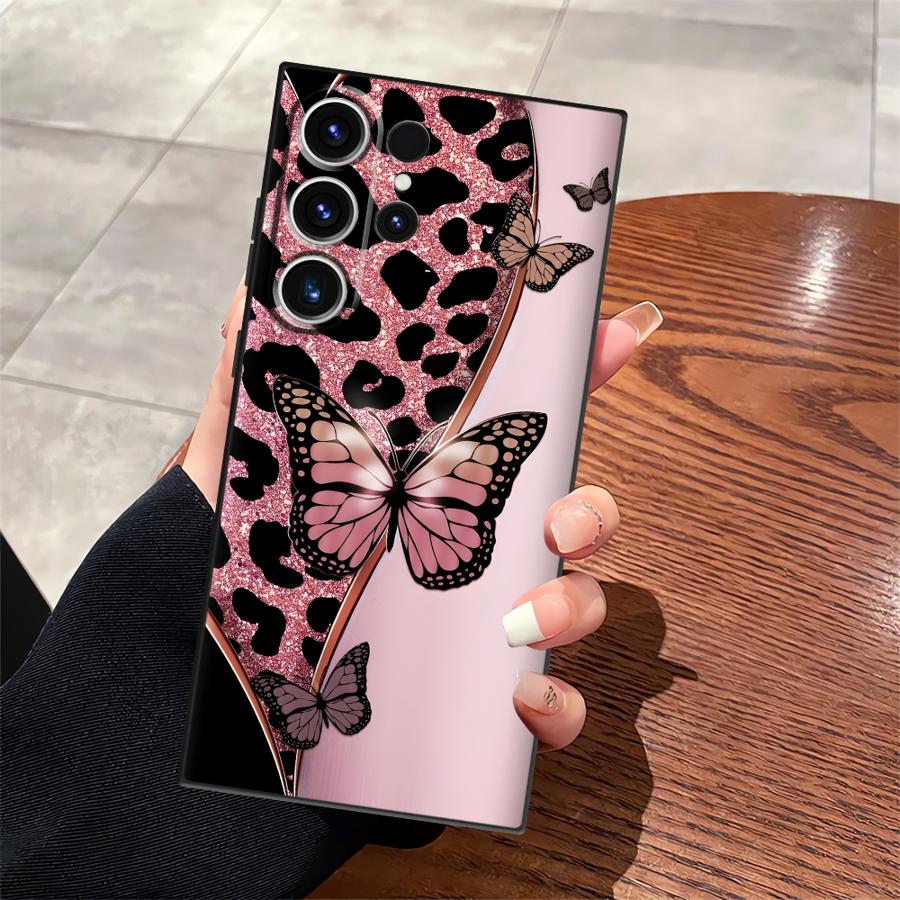 

Case for Samsung Galaxy S26 Ultra S24 S10 S9 S23 S21 FE S20 Ultra Note 20 8 9 10 S25 Plus Funda Phone Cover Creative Leopard Galaxy S10e
