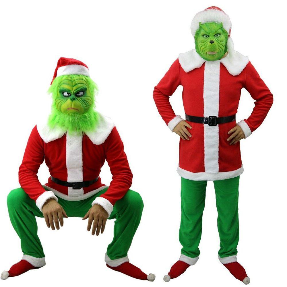 Festive How The Grinch Stole Christmas Adult Costume Suit For Holiday Cosplay Fun