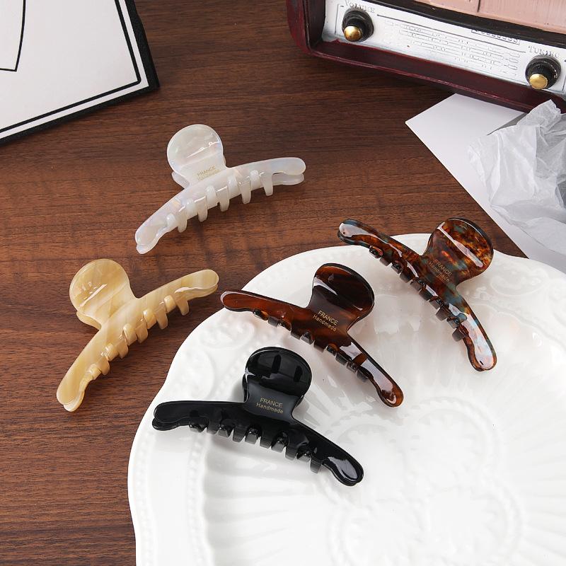 Elegant And Elegant Hair Clips For Women, Hair Grab Shark Clips For The Back Of The Head, High-End Acetic Claw Clips