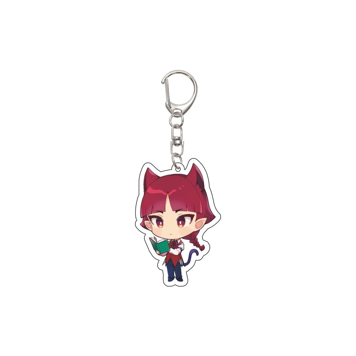 

55MM Anime Welcome to Demon School Iruma kun Keychain Suzuki Iruma/Valac Clara Key Chain Acrylic Model Plate Christmas Gifts 55mm