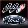 11.5x4.5cm Rear Trunk Emblem Sticker for Ford Ranger Escape Mondeo Fusion Fiesta Kuga Edge Focus Mustang Car Logo Badge Accessories