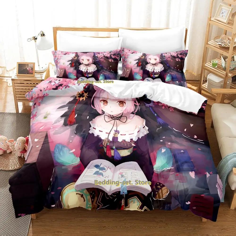 New Atelier Sophie Bedding Set Cartoon Anime three-piece set Adult Kid Bedroom Duvetcover Sets queen bedding set