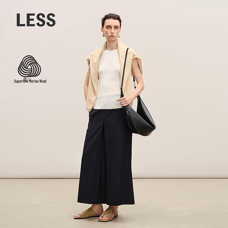 Less 2026 Spring Straight Wool Culottes