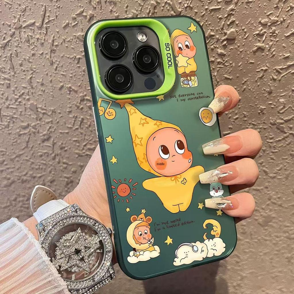 Trendy Cartoon Flower Rabbit Star Phone Case for Apple iPhone 17, 16 Pro, 15 Pro, 14, 13