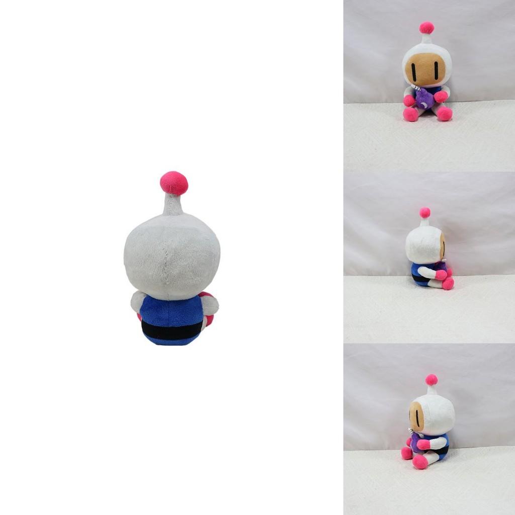 Schattige Bomberman Pluche Speelgoed Zacht Koraalfluweel Cartoonfiguur Pop Voor Verzamelaars