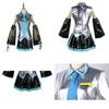 Hatsune Miku Vocaloid Pu Cosplay Top Kleid Krawatten Set für Weihnachtsshow