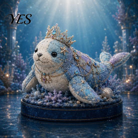 Kids Sea Animal Kit DIY Patchwork Doll Kit, Handmade Gnome Sewing Set Crafts for Home Decor, Fabric Cartoon Dragon Beginner