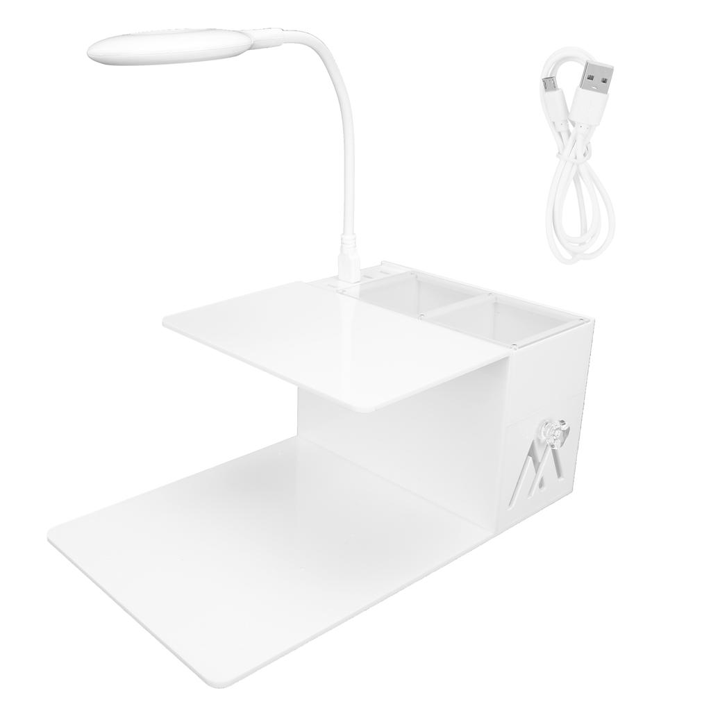 Wimpernverlängerung Make-up Werkzeug Organizer Ständer Blaulicht Acrylregal für Kissen LED-Licht