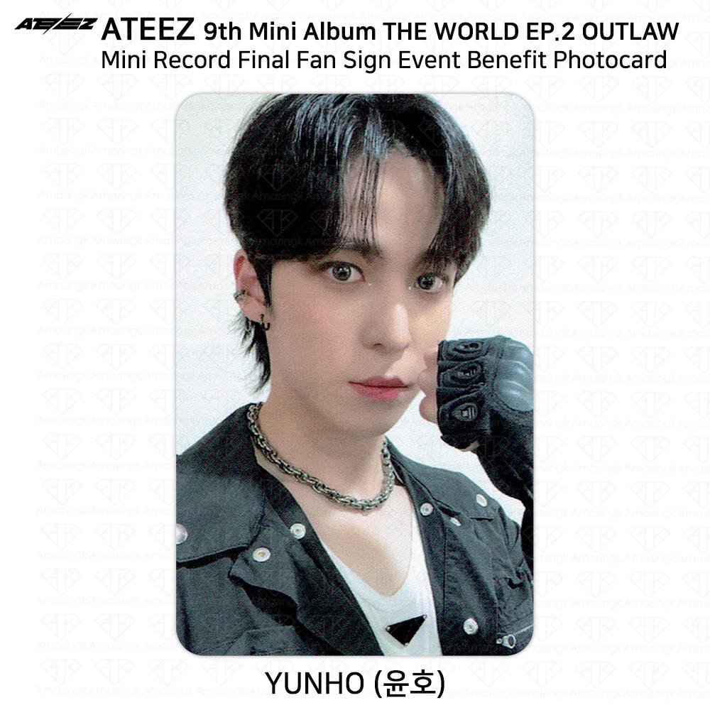 ATEEZ THE WORLD EP.2 OUTLAW Fan Sign Event Benefit Photocard Minirecord Everline
