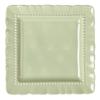 Cream Color High-Value Ceramic Square Plate Household Tableware Simple Dessert Plate Wavy Fruit Plate Vegetable Plate