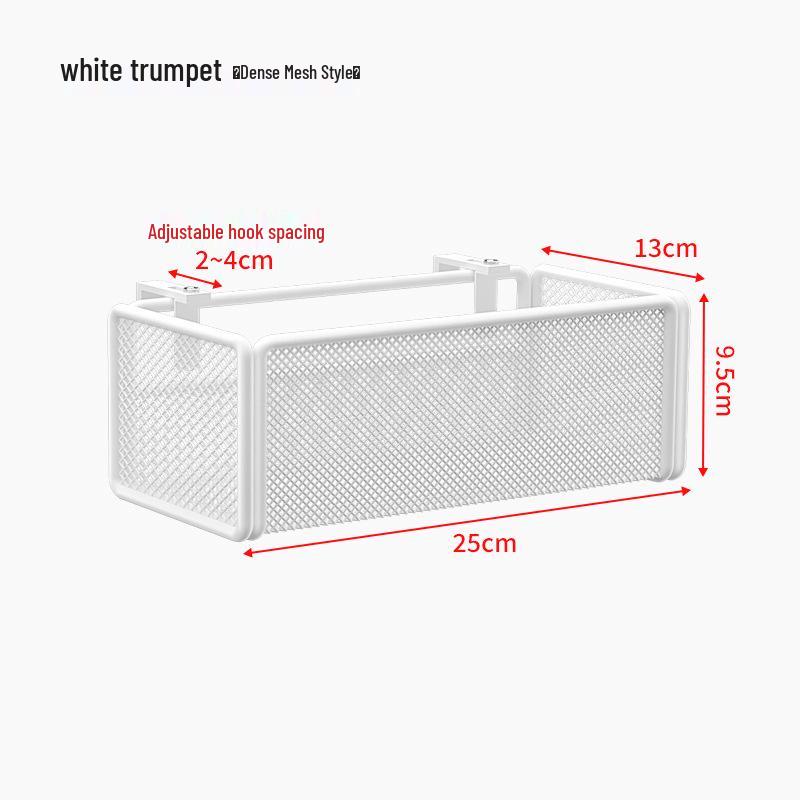 Adjustable Dormitory Bedside Hanging Storage Basket & Rack