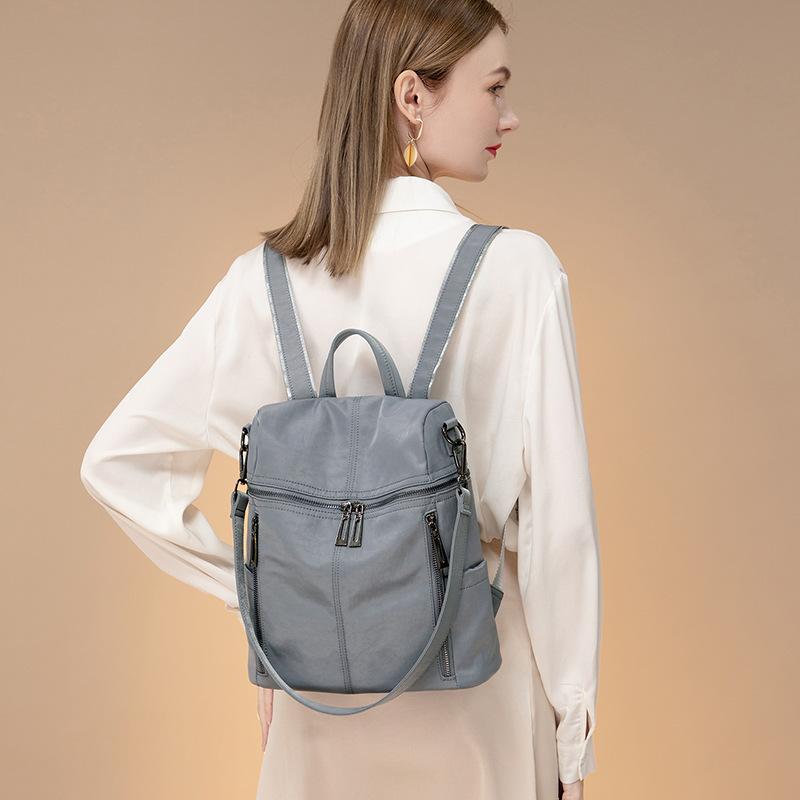 Backpack New Fashion Trendy Oxford Cloth Women's Backpack Large Capacity Easy To Match School Bag Canvas Women's Bag