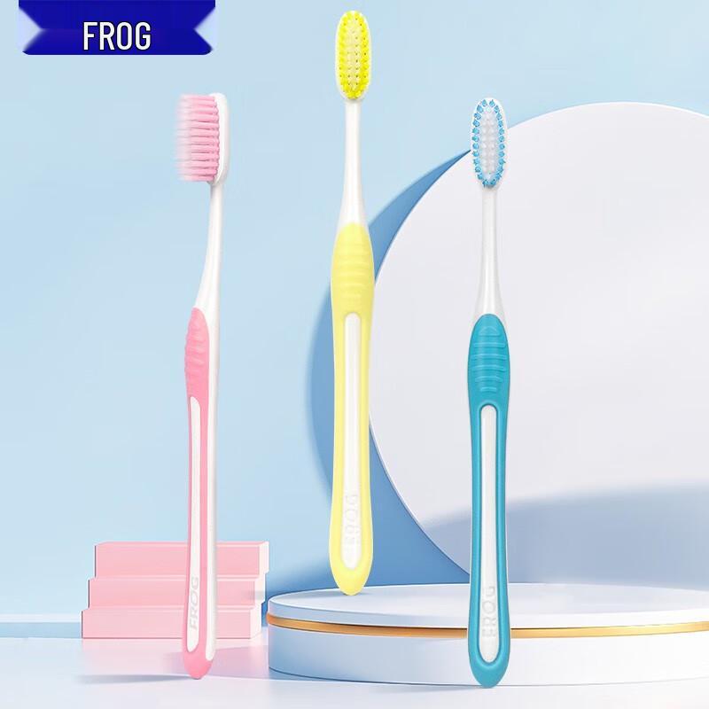 Frog Non-Slip Handle Toothbrush Set (24 Brushes)