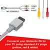 Wii/Wii U AV Cable AV Conversion Cable AV Composite Cable RCA Conversion Adapter Component Termin...