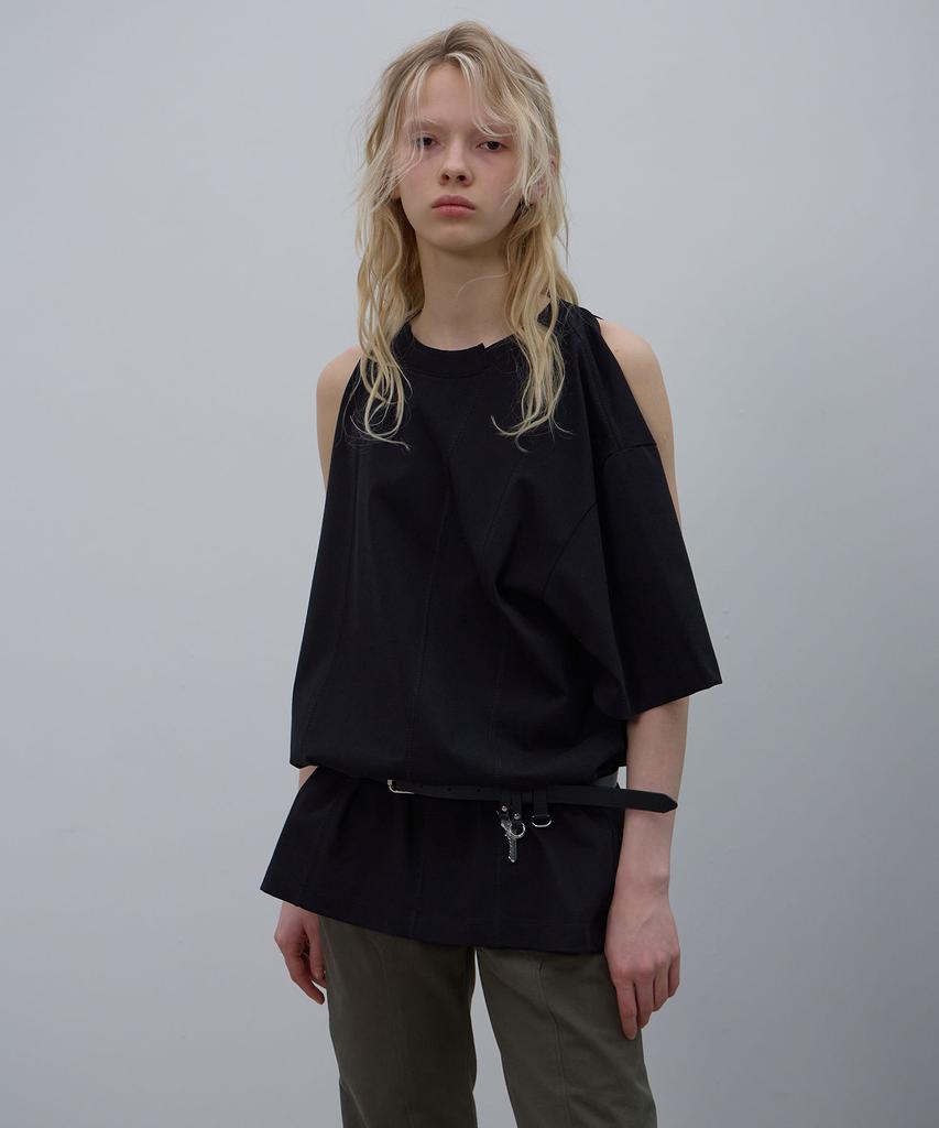 LCDC™ Shoulder Slit Top (Black)