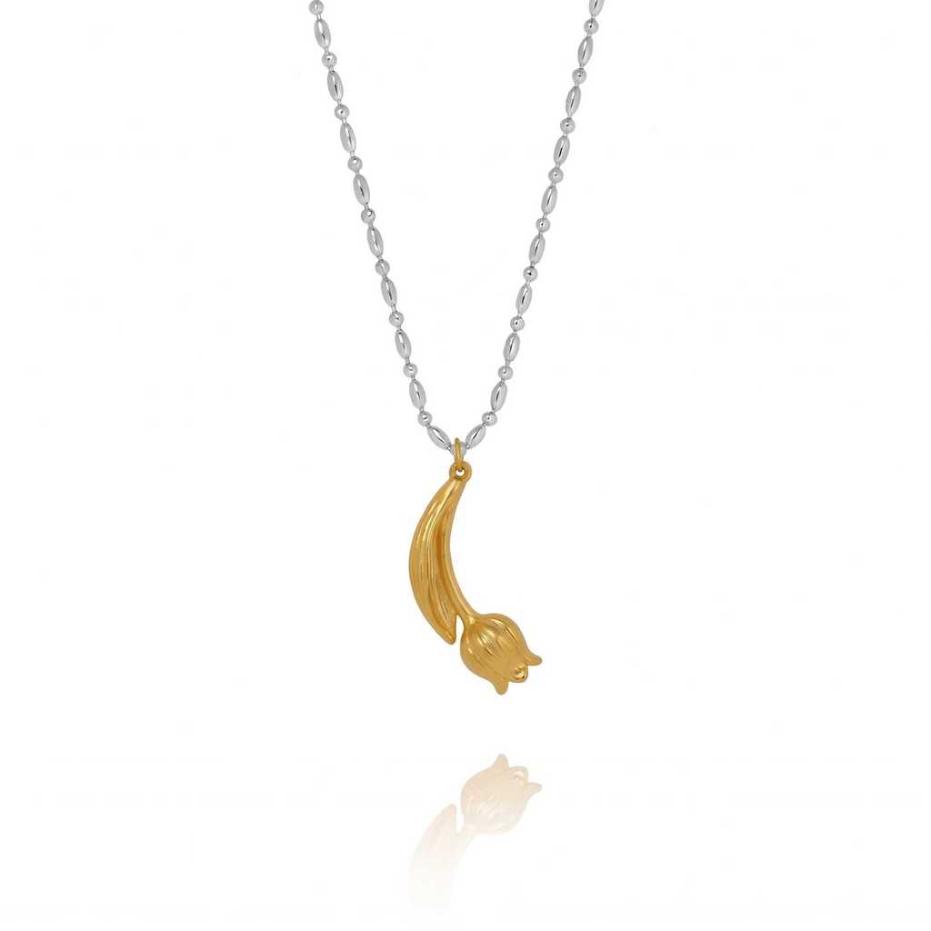 Geometric Style Pendant Necklace Featuring Butterfly Design And Gold Plating For Women
