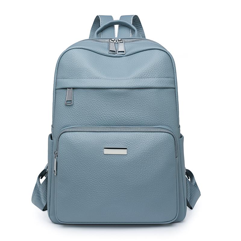 

Рюкзак для поездок на работу Женский легкий рюкзак Большой вместимости Студенческий школьный рюкзак синий