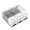 Wall Mounted 3 Chamber Liquid Lotion Shampoo Soap Dispenser Set Bathroom Accessories