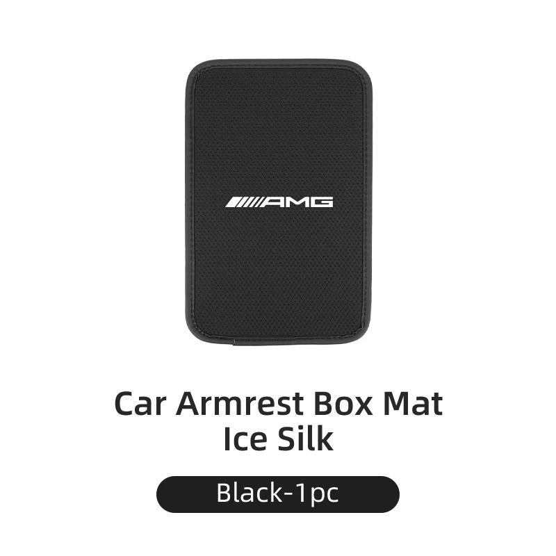 

GLC GLB Car Armrest Mat Auto Armrests Box Mats Car Center Console Armrest Cushion For Mercedes Benz AMG A C E Class W201 W210 W чёрный