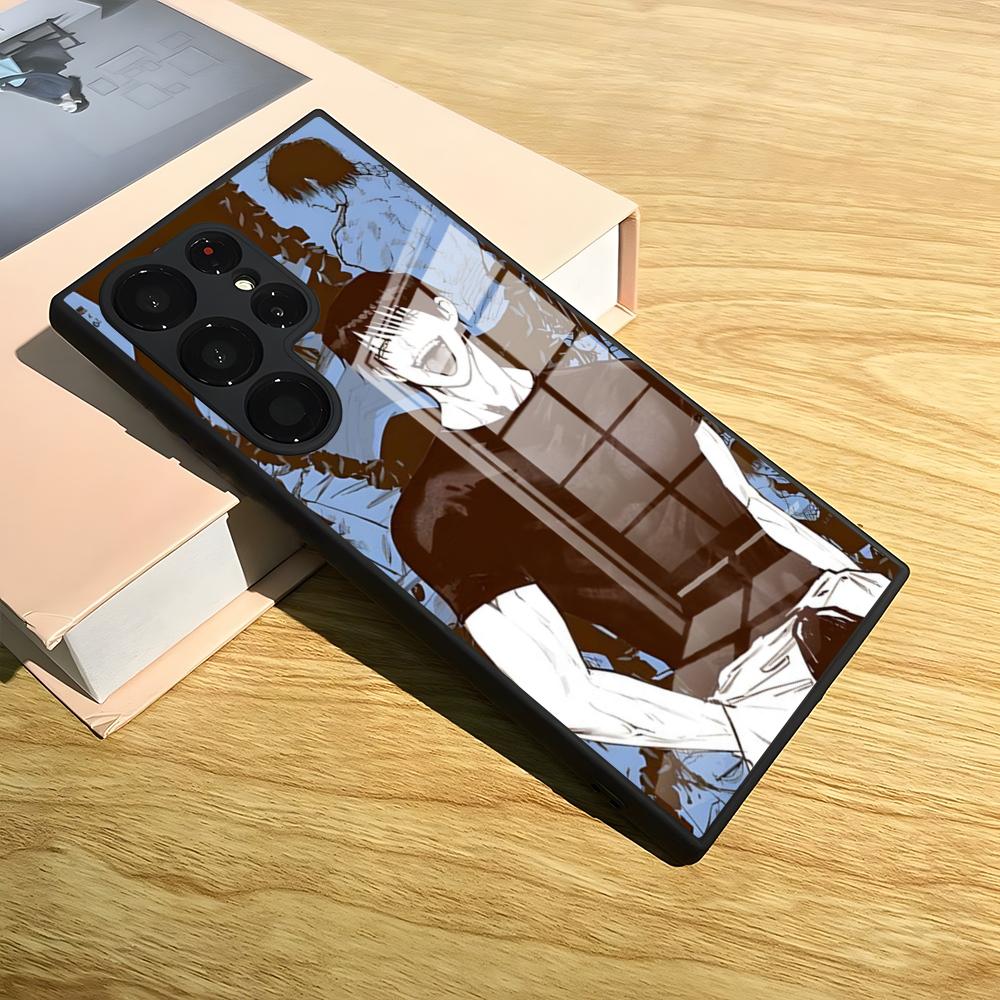 Toji Fushiguro Anime Phone Case For Samsung S24 Ultra S25 S23 S22 S20 Fe S21 Plus A54 A24 A53 A16 A13 Glass Cover