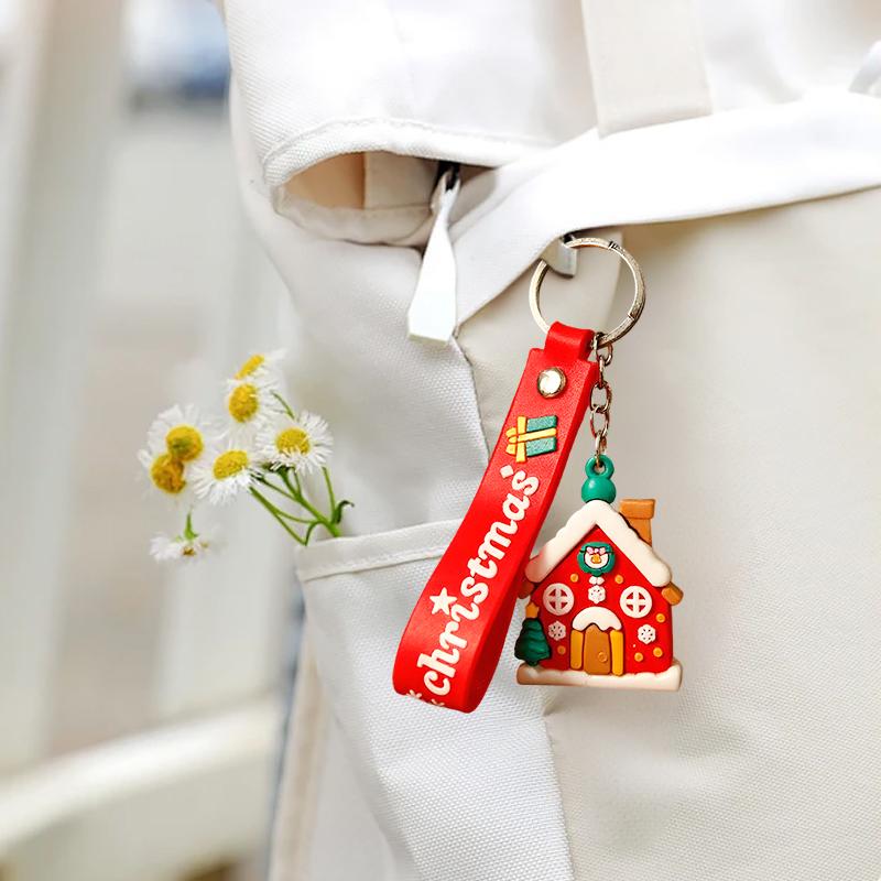 Christmas Accessories Cute Cartoon Design Office Gifts Keychains PR Gift Keyring Funny Various Styles