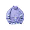 Full Print Logo Spliced Zipper Jacket Women Jackets Blue 162218602-2