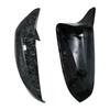 2pcs Rearview Excellent Side Wing modified Bright black Carbon Fiber Pattern Mirror Cover caps For BMW X5 E70 X6 E71 2008-2013