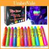 12 Peças de Giz de Pintura Corporal Humana Notilucente Pigmento de Maquiagem Para Festas Fantasia de Halloween