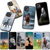 Für Motorola Moto G54 G05 G24 G45 G55 G75 G85 G15 G57 G86 Power Edge 50 30 Ultra Fusion neo Pro Hülle Running Wild Horse Pets