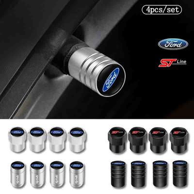 4Pcs Car Wheel Tire Valve Caps Tyre Stem Cover Accessories For Focus Fiesta Mondeo Explorer Transit Ranger Escape Kuga MK2