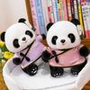 Soft Pillow Panda Plush Toy Silk Hanfu Stuffed Animal Toys Plush Panda Pendant  for Children