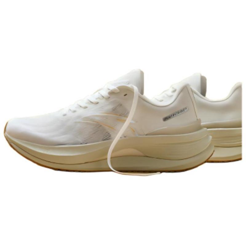Anta Cushioned Slip-Resistant Low-Top Running Shoes Men's White Gray Sneakers 112425561-6