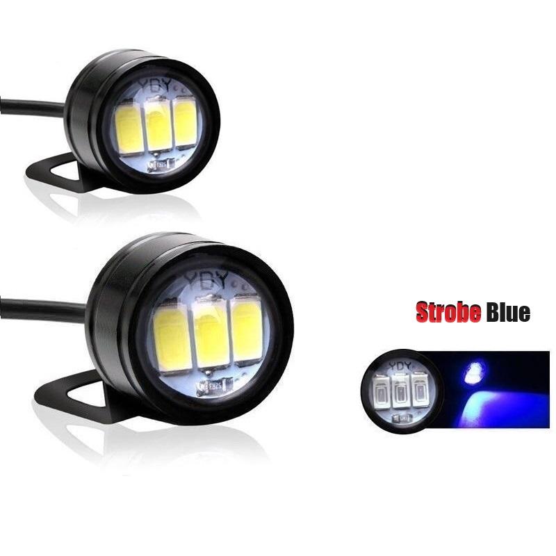 

1 пара DC12V мотор стробоскоп светодиодный мигающий фонарь Eagle Eye с кронштейнами дневные ходовые огни для мотоцикла прожектор
