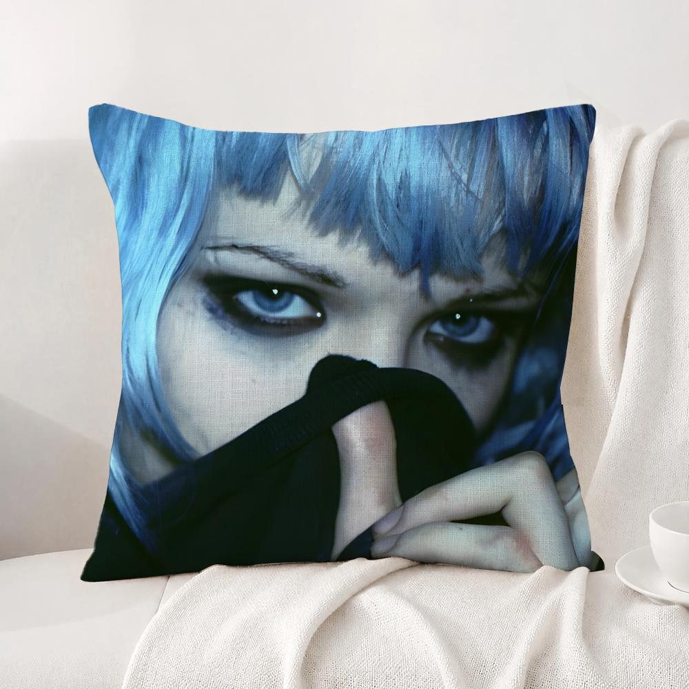 Band Crystal Castles Cushion Cover Natural Linen Pillowcase Set AllinOne Decor Cushion Cover for Sofa Bedroom Chair
