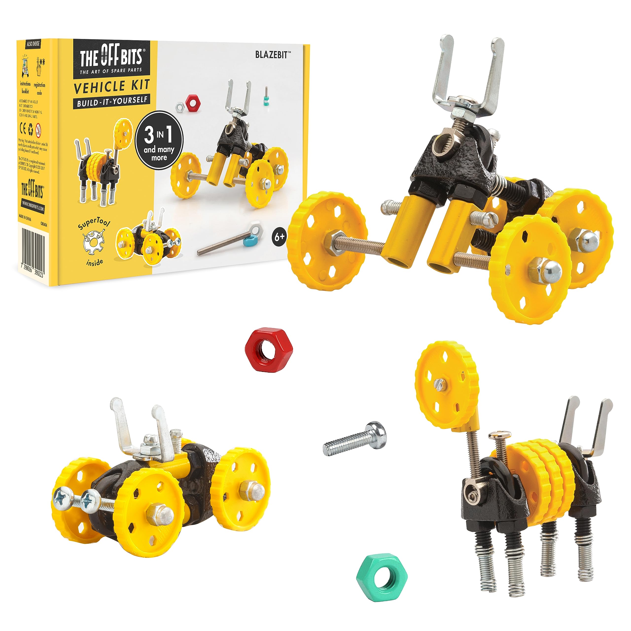 

Bornelund Off Bits (THE OFF BITS) Yellow Car for ages 6 and up OFEX0203