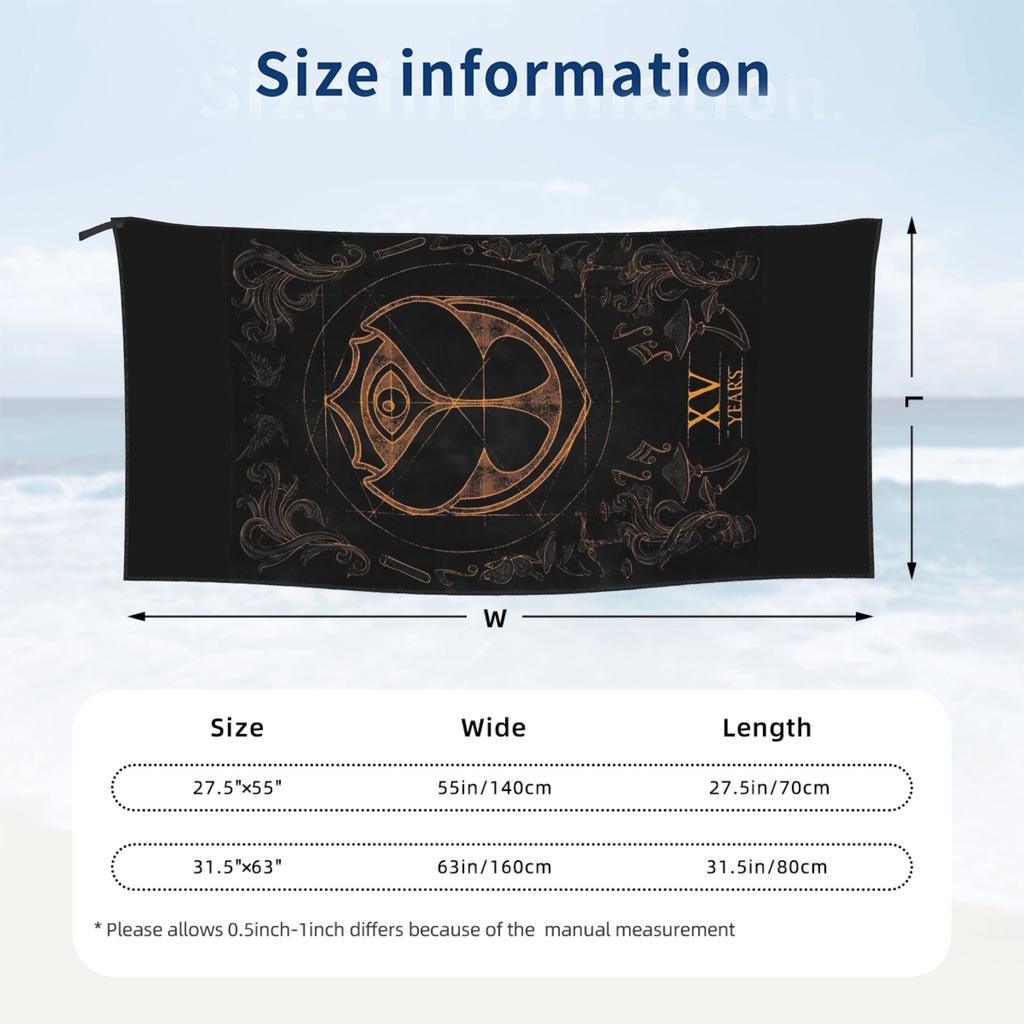 Luxury Tomorrowland Beach Towel Soft Microfiber Quick Dry Absorbent Quick Towels For Bath