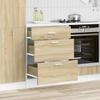 Lyon Kitchen Base Cabinet In Sonoma Oak Wood Composite