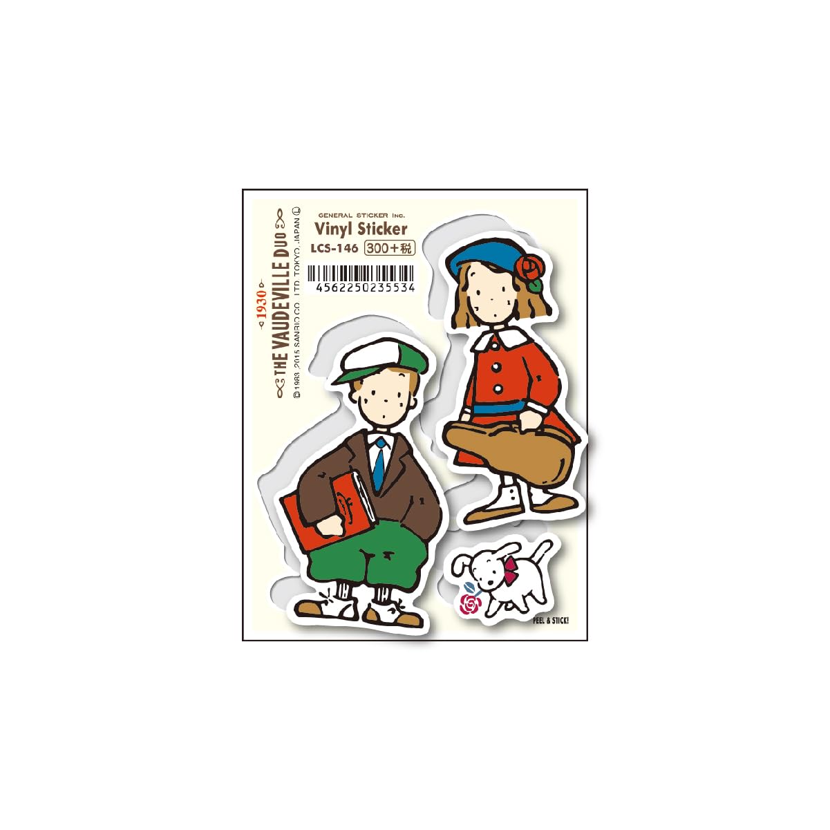 

THE VAUDEVILL DUO Sanrio Sticker Sticker LCS-146