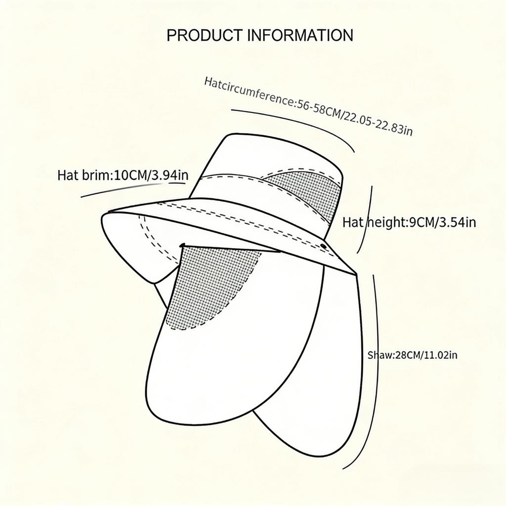 2-Piece Men'S Outdoor Sun Hat Set, Quick-Dry Woven Bucket Hat With Adjustable Visor, Breathable Mesh And Removable Face Shield
