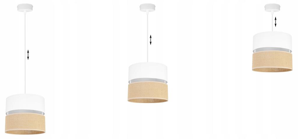 Hanging Lamp, Ceiling Chandelier, Lampshade 20 Cm White
